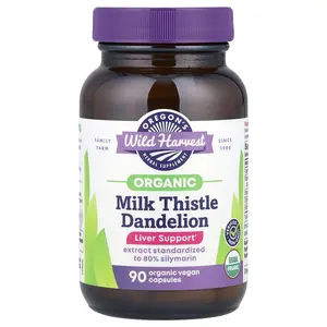Oregon's Wild Harvest Organic Milk Thistle Dandelion, 90 Organic Vegan Capsules