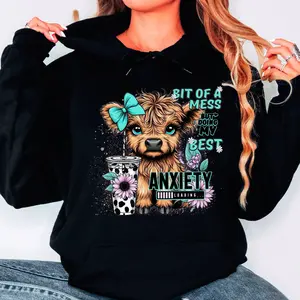 Western Hoodie, Cute Cow Hoodie and T Shirt, Cow Gifts, Funny Adult Hoodie,Sarcastic Sayings Hoodie,Cow Hoodie