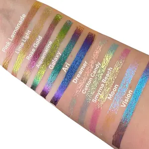 Single Multichrome Multichrome Liquid Cosmetic Eyeliners Makeup Brush Applicator