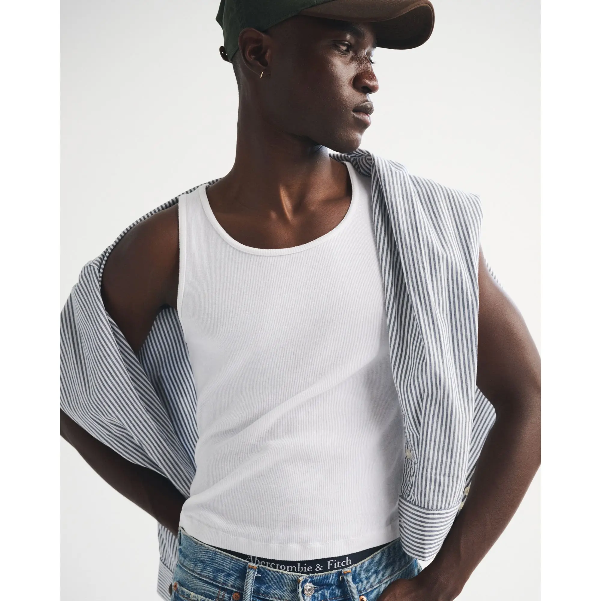 Abercrombie & Fitch Essential Slim Ribbed Tank