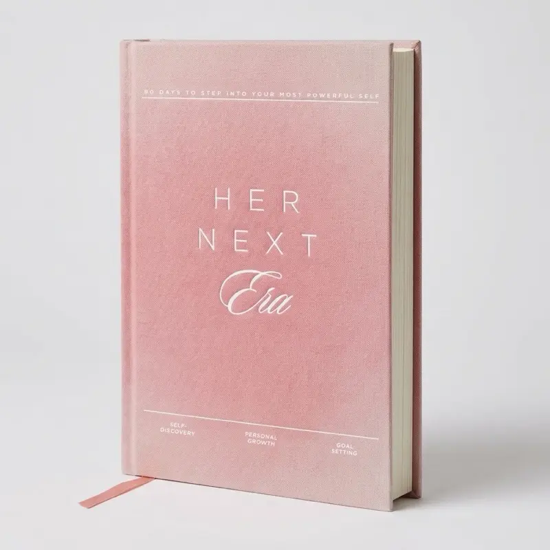 Her Next Era Journal - Step Into Your Most Powerful Self - Self Discovery Personal Growth Goal Setting- Cycle Synching