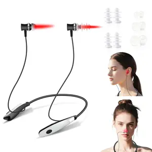 Red Light Therapy for Nose & Ears, 2-in-1 Infrared Nasal Therapy Device, Red Light Therapy for Ear Relief, Portable Light-weight Soothing Device with Neck-Hanging Design, Auto Timer, Rechargeable