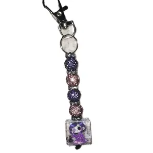 Coraline - Bling Bead Design - Cellphone Smartphone Charm - Bag Clip Keychain Accessory - Compact & Convenient - Versatile Use - Fun Accessory
