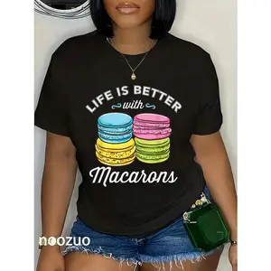 100% Cotton Life Is Better With Macarons for Macaron Lover T-Shirt