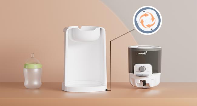 GROWNSY Instant Baby Bottle Warmer, Precise 4 Temperatures Control | Night Light, Midnight Feeding | Warm Water Dispenser for Formula in Seconds | 72H Smart Thermostat, Easy Keep Warm, Mom's Best Choice