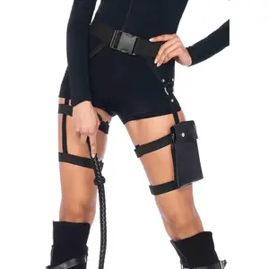 Multi Strap Garter Utility Belt With Pocket