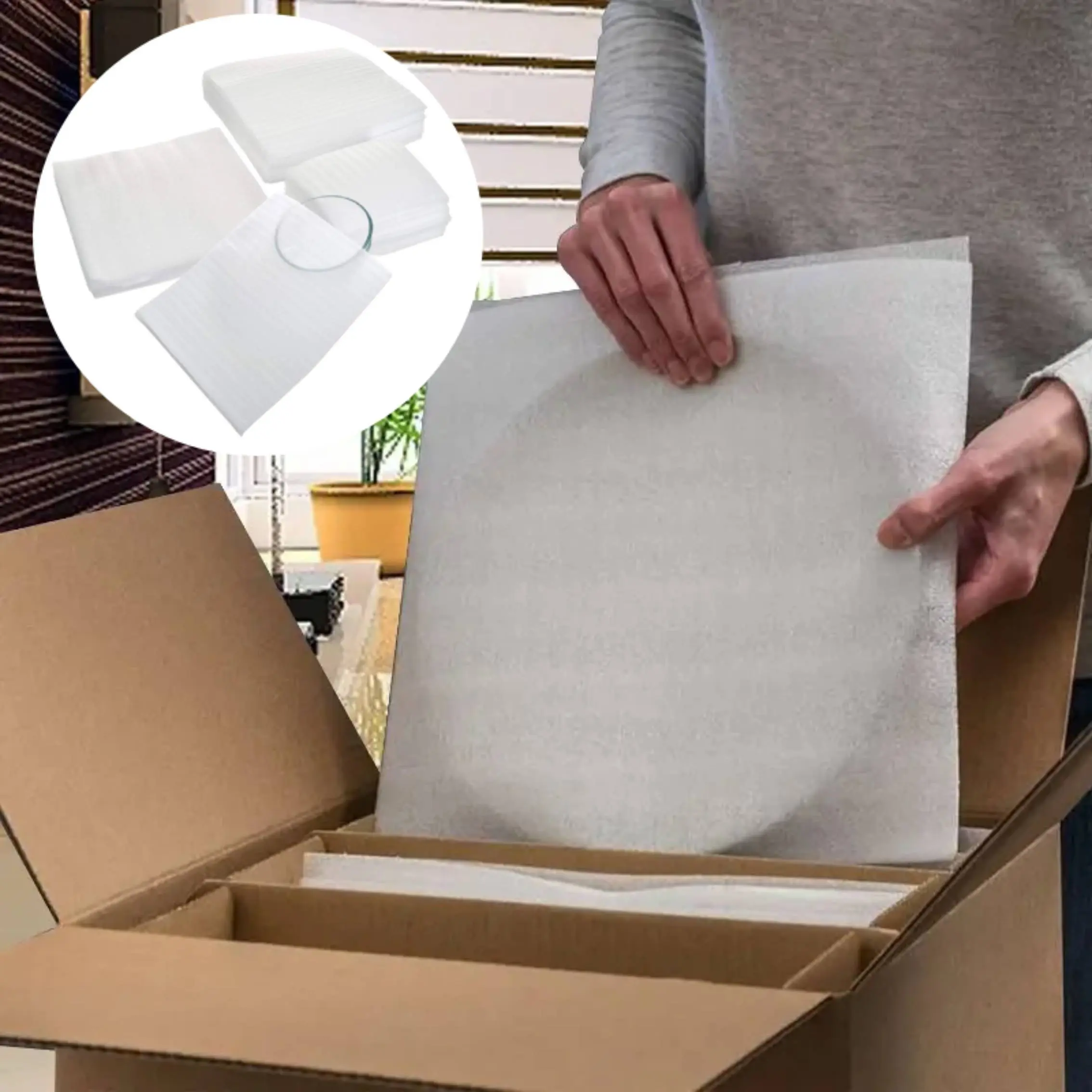 60 Pack Foam Pouches, 3 Sizes Thick Cushion Wrap Pouches Foam Wrap Sheets Packing Pouches Against Chipping & Breakage for Packing, Moving, Shipping, Packaging