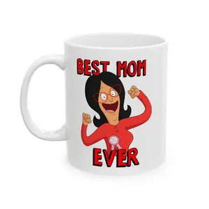 Bob's Burgers Mother's Day Mug | Linda Belcher Best Mom Ever #1 Mug Gift For Her Mother's Day Gift For Her For Mom Cute