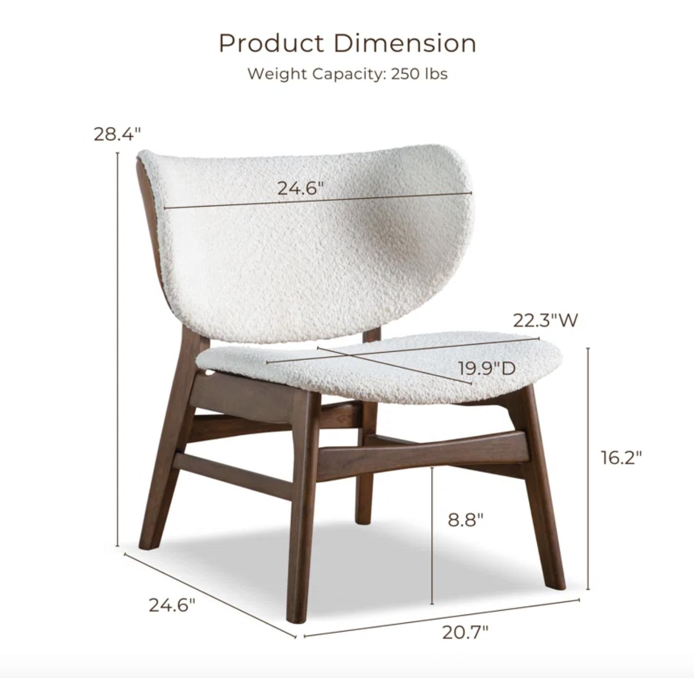 Graham Lunara Mid-Century Modern Solid Wood Side Table with Accent Chair Set, Bedside, Elegant Design, Ideal for Home Decor Graham Lunara Mid-Century Modern Solid Wood Side Table with Accent Chair Set, Bedside, Elegant Design, Ideal for Home Decor