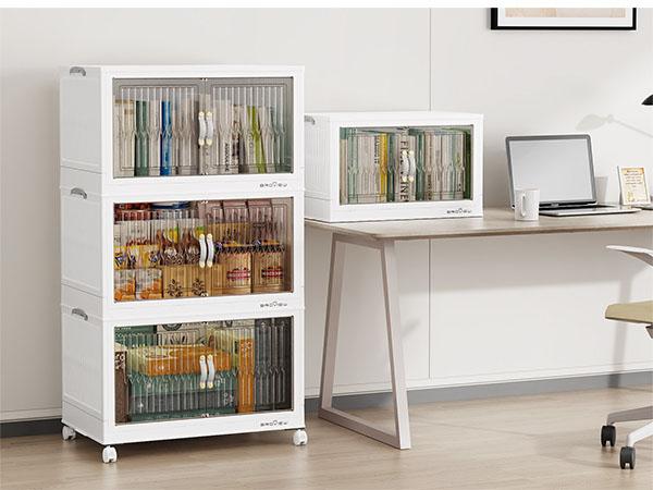 BROVIEW 180Qt/240Qt/300Qt Stackable Storage Bins with Lid, Each 60Qt Stackable Storage Bin, Closet Organizer and Storage Drawer, Collapsible Storage Box with Wheels, Plastic Clothes Storage Cabinet Containers for Home Organization