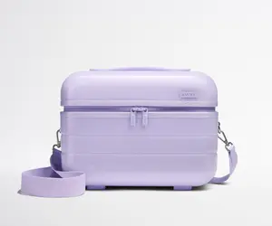 The Train Case in Glazed Lavender Haze Purple