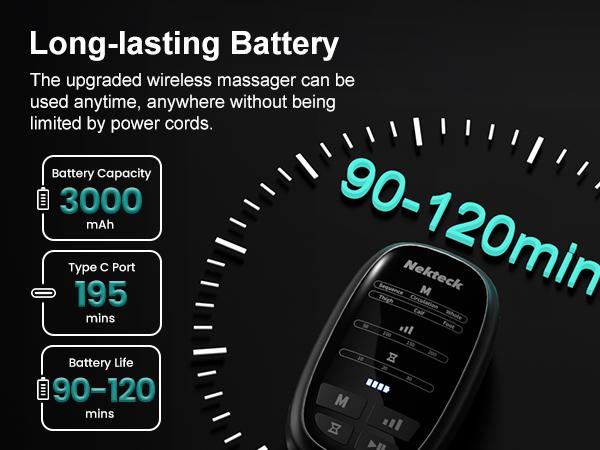 Nekteck Cordless Leg Massager Recovery System (Single Leg Only),Air Compression Massage, Full Leg Boots for Circulation and Pain Relief Comfort Daily Nekteck Cordless Leg Massager Recovery System (Single Leg Only),Air Compression Massage, Full Leg Boots for Circulation and Pain Relief Comfort Daily