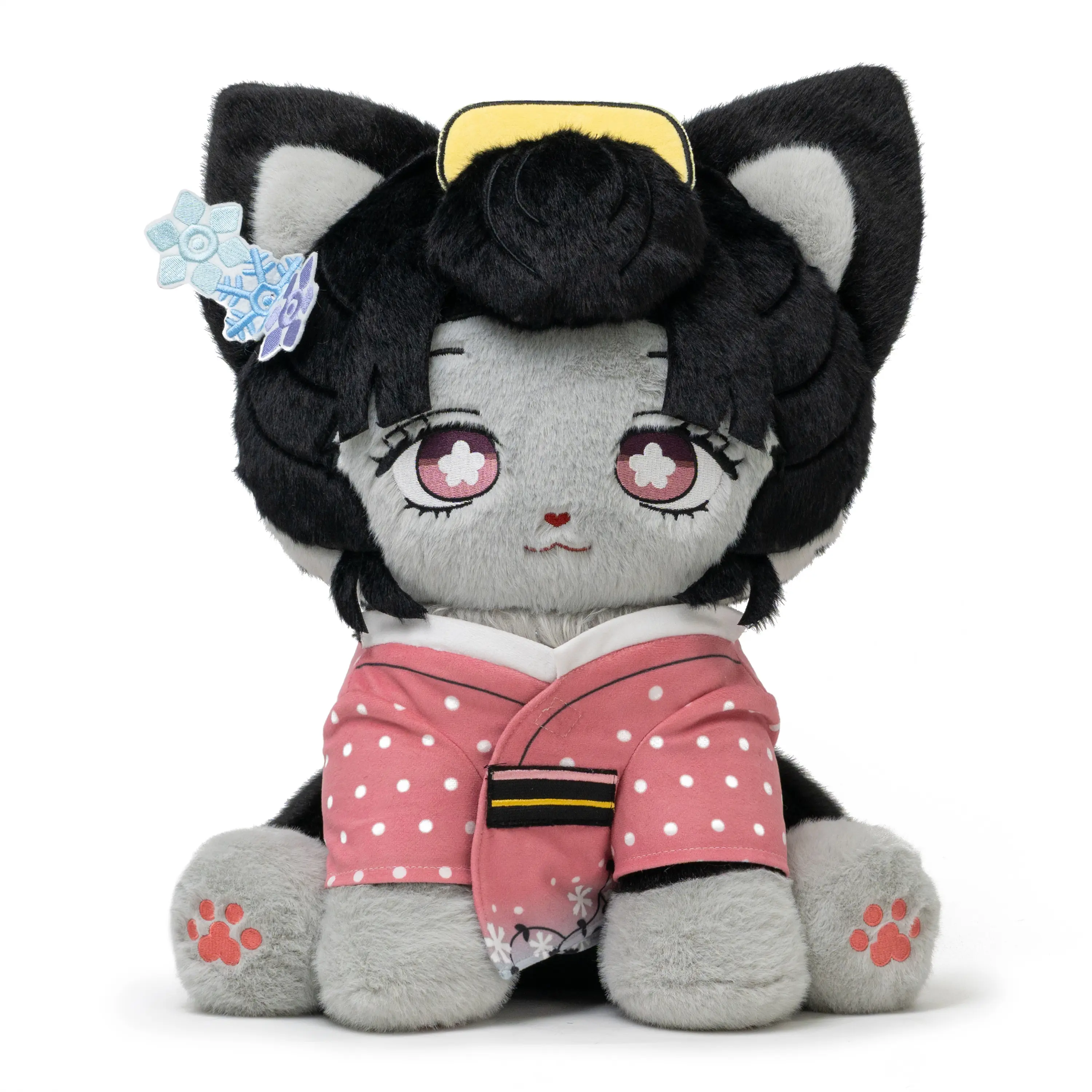 【RESTOCKED】Plushshop 17in Koyukmeow Stuffed Toy - Cute Animal Design, Durable Soft Fluffy, Hug-Friendly, Adorable Look, Meow Meow, Kawaii Aesthetic House Decoration, Cuddly Gift Doll