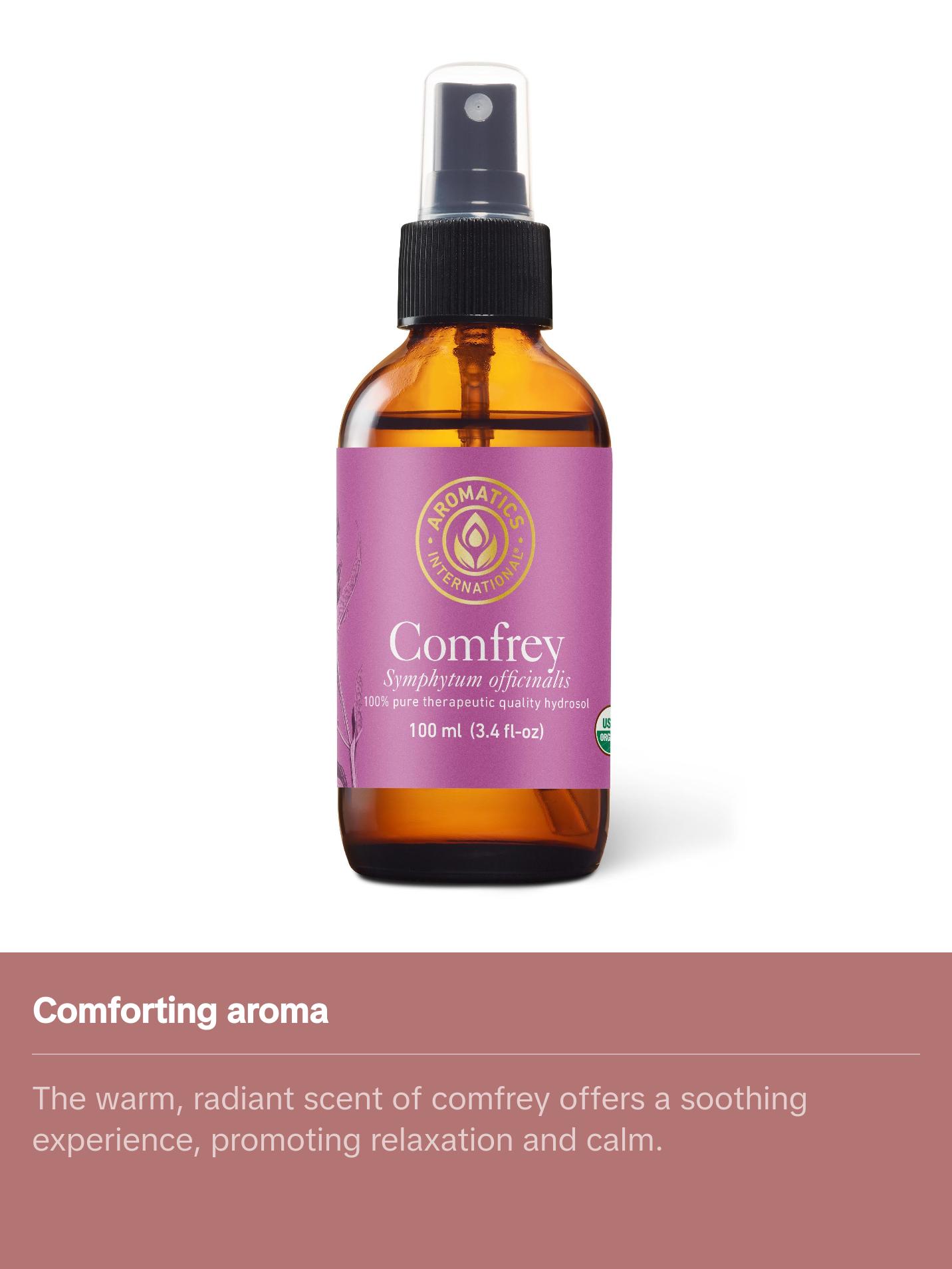 Comfrey Hydrosol Organic Skincare for Aromatherapy and Wellness