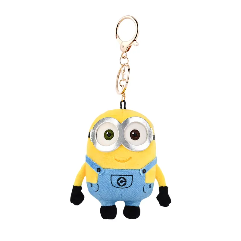 Miniso x Minions Plush Keychain, Cute Stuffed Bag Charm for Backpacks, Mini Figure Character Accessory for Fans, Keychains For Backpacks, Mini Bag Keychain Charms & Twillies