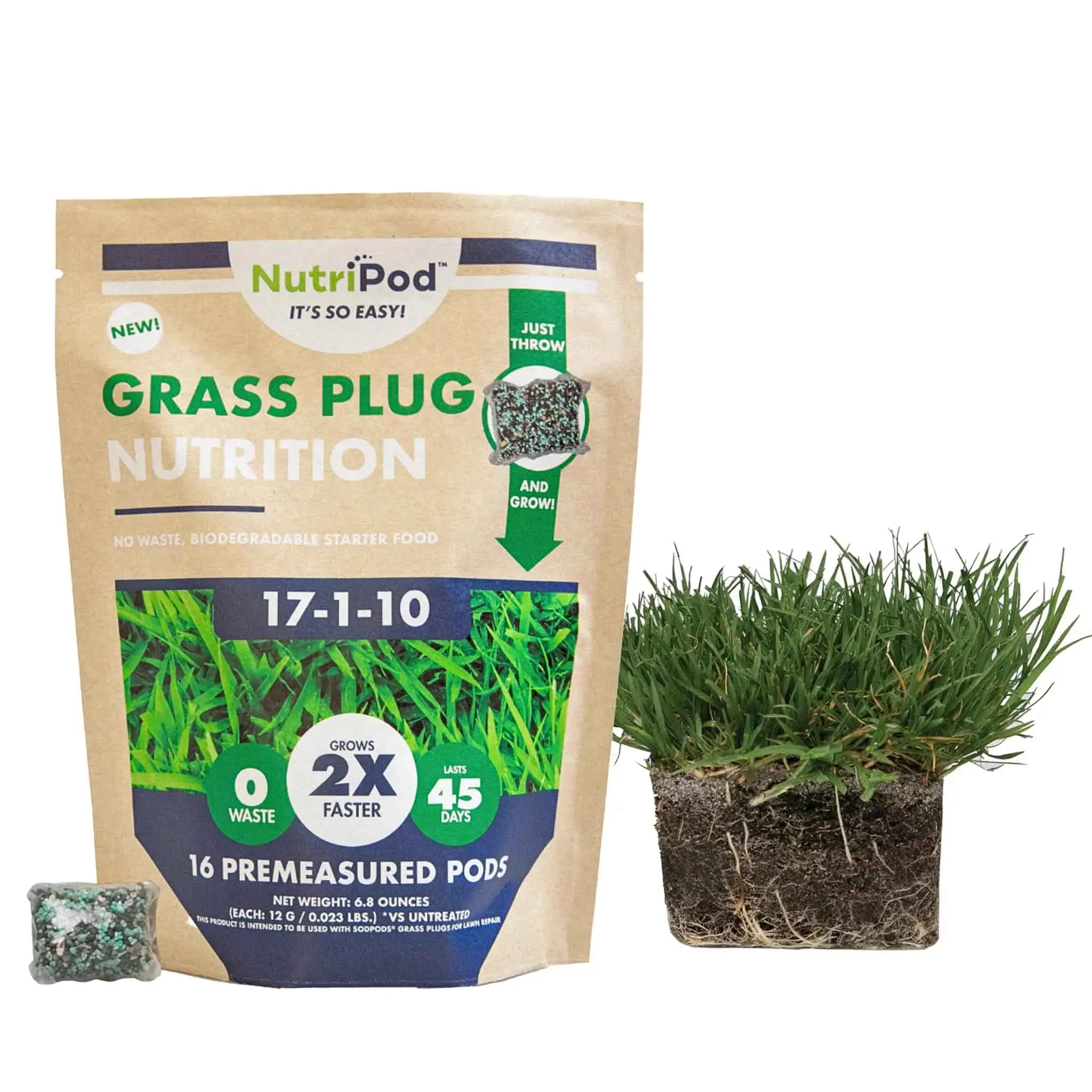 Bermuda Grass Plug & NutriPod ® Fertilizer Bundle - TikTok Shop