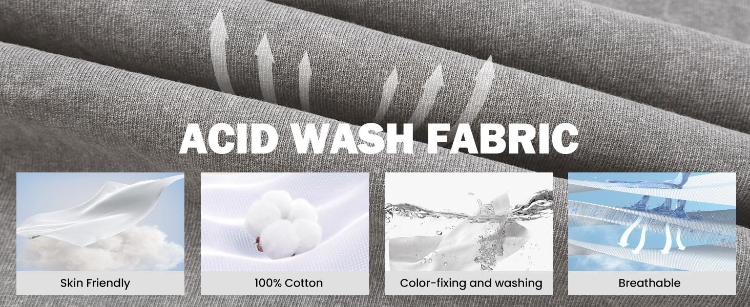 Gihuo Unisex Men Women Acid Wash Short Sleeve Tracksuit Summer T-shirt & Shorts Set Athletic 2 Piece Outfit Track Shorts Set with Elastic Waist & Drawstring Gihuo Unisex Men Women Acid Wash Short Sleeve Tracksuit Summer T-shirt & Shorts Set Athletic 2 Piece Outfit Track Shorts Set with Elastic Waist & Drawstring