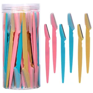 2026 Eyebrow Razor and Face Razor Set for Women and Men，66pcs Facial Hair Trimmers with Protective Cover，Eyebrow Trimmers, Facial Hair Removal Tool for Women & Men