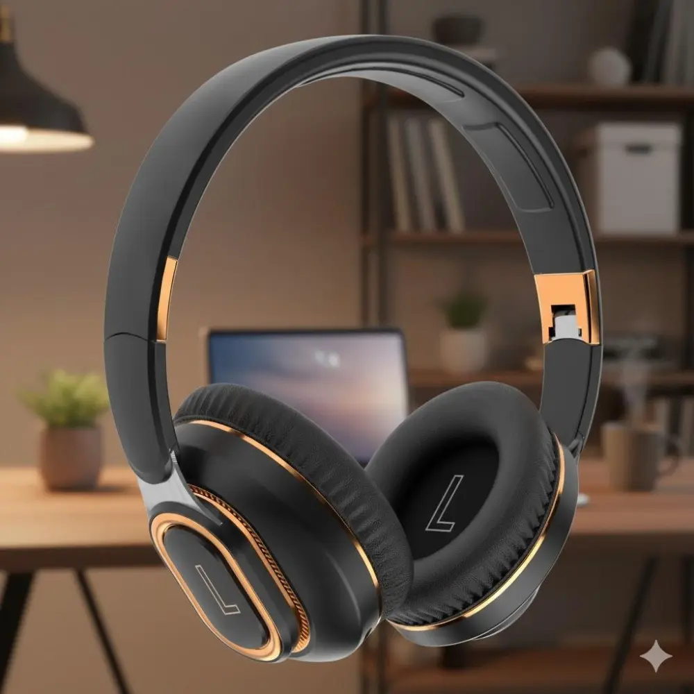 Wireless Gaming Headset Bluetooth 5.0 Low Latency Stereo Immersive Sound Memory Foam Ear Cushions Noise Cancelling Mic HiFi Audio Multifunction Controls Lightweight Design Long Battery Life Stable Connection for PC PS5 Xbox Pc Headsets