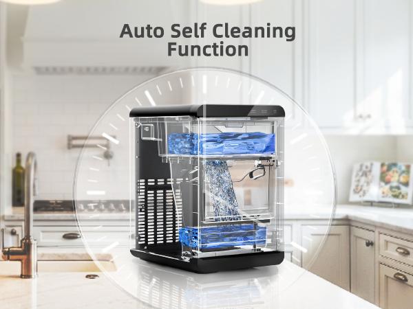 Antarctic Star Nugget Ice Maker, 10-15min quick make, 45Lbs/Day, Clear Visual double door, Self-Cleaning,24HTimer, Enhanced Insulation for various beverages/Fresh/Direct consumption,for Home/Office/Bar/Party Icemakermachine Antarctic Star Nugget Ice Maker, 10-15min quick make, 45Lbs/Day, Clear Visual double door, Self-Cleaning,24HTimer, Enhanced Insulation for various beverages/Fresh/Direct consumption,for Home/Office/Bar/Party Icemakermachine
