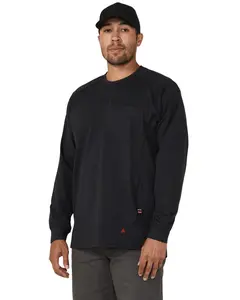 Forge Workwear Men's Fr Solid Lightweight Long Sleeve Work Shirt - Mfrcnt-Lw-Nvy