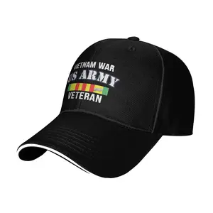 Proud Army Vietnam Veteran Baseball Sandwich Cap Golf Hat Outdoor Casual Hat Daily Sports Snapback Cool Hats