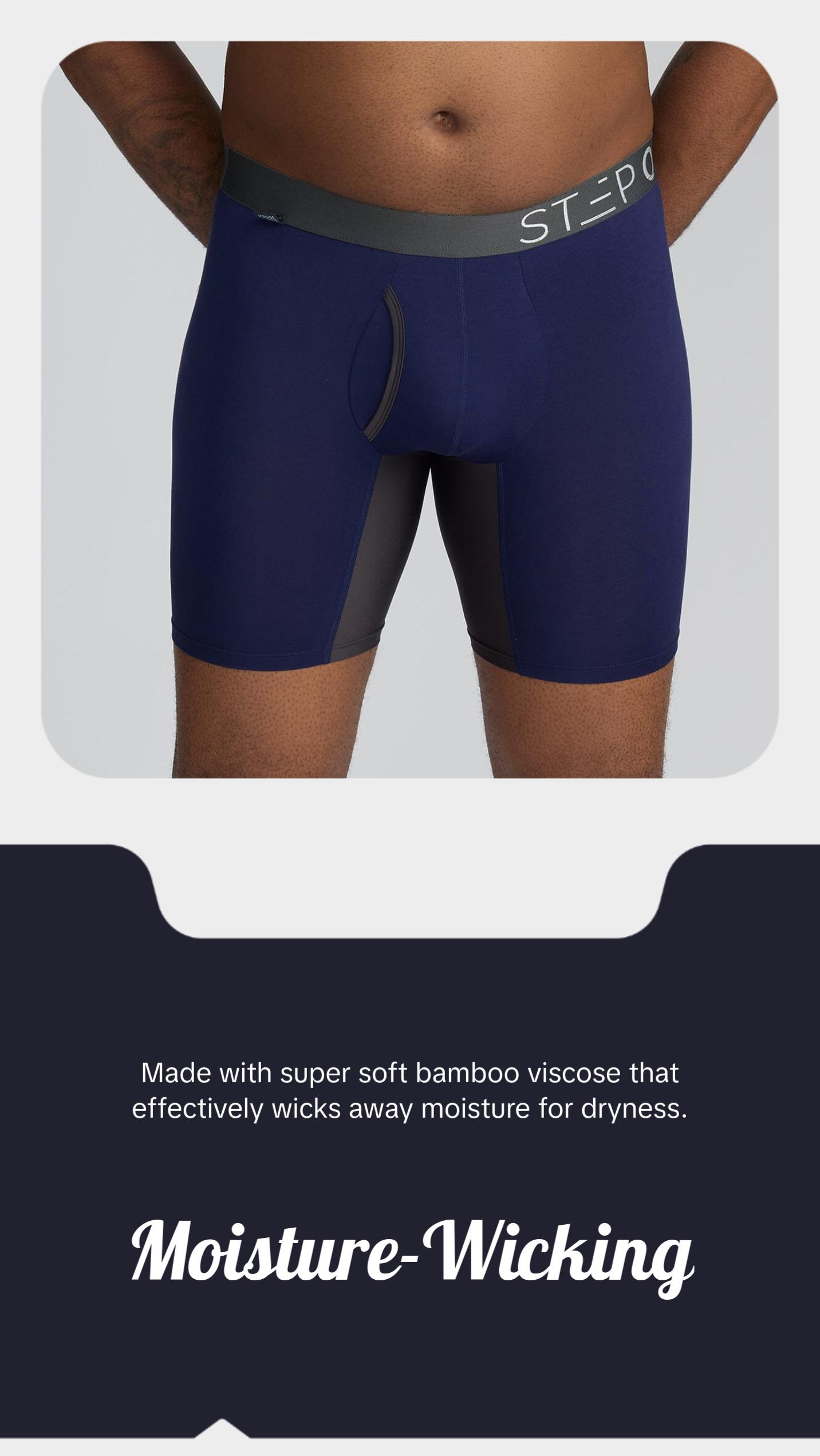 Step One Men's Boxer Brief Fly - Ahoy Sailor, Anti-Chafe, Breathable Bamboo Fabric, UltraGlyde Panels, Hidden Elastic Pouch, Premium Underwear, Athletic Daily wear Step One Men's Boxer Brief Fly - Ahoy Sailor, Anti-Chafe, Breathable Bamboo Fabric, UltraGlyde Panels, Hidden Elastic Pouch, Premium Underwear, Athletic Daily wear