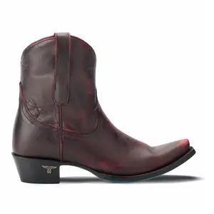 Lane Womens Emma Jane Snip Toe Bootie Casual Boots Ankle Low Heel 1-2" - Red