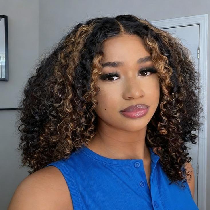 [Free Upgraded 7x6 Lace] MENGLLE 4C Baby Hair Kinky Curly 7x6 Pre Cut Lace Front Wig Wear and Go Glueless 200%/250% Density Human Hair Wigs Beginner Friendly#springfresh#GiftedInLove