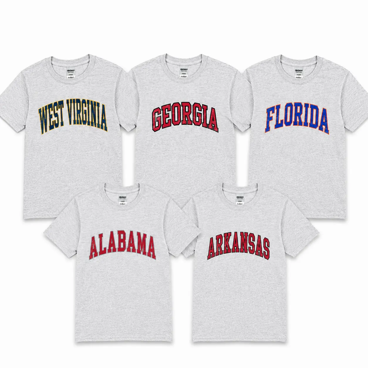 Vintage Varsity College T Shirt State Varsity T Shirt