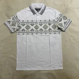 Santiago Modern Fit Stretch Cotton Aztec Polo