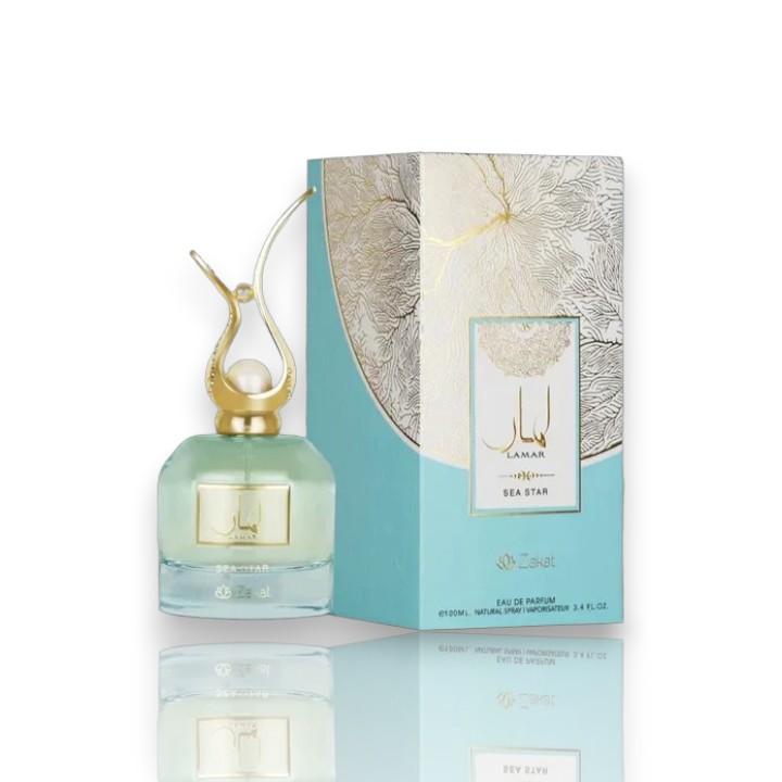 Zakat | Lamar | Sea Star | Eau De Parfum | 100 ML | Unisex Fragrance | Floral + Aquatic Natural Spray