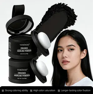 【Buy 1 Get 1 Free Natural Hairline Powder】Waterproof Root Touch Up Hair Color Powder with Mirror & Sponge - Root Touch Up Hair Powder for Women & Men, 48H Longlasting Suitable for Thinning Hair, Haircare,summerwins