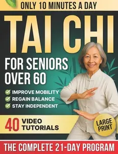 10-Minute Tai Chi for Seniors Over 60: A Step-by-Step 21-Day Plan to Regain Balance, Prevent Falls & Stay Independent Illustrated Exercises, Video Les -- Laura Mei Turner, Paperback