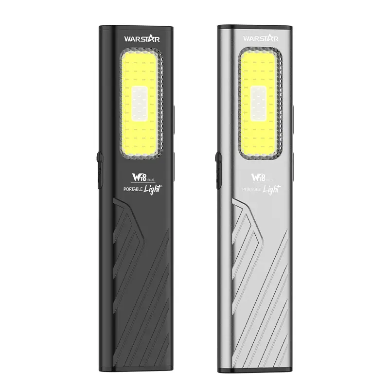 800LM Portable LED Torch, Ultra-Bright Dual-Beam Work Light, Aluminum EDC Flashlight with Magnetic Base & Laser, USB-C Rechargeable for Camping, Car Repair, and Emergencies, Outdoor Gadgets, Usb-C Charging Suits Modern Devices, Led Flashlight Torches