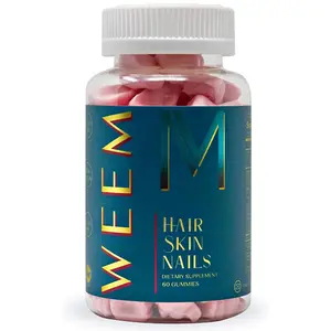 Daily WEEM Hair Skin Nails Gummies, Biotin Support for Women & Men