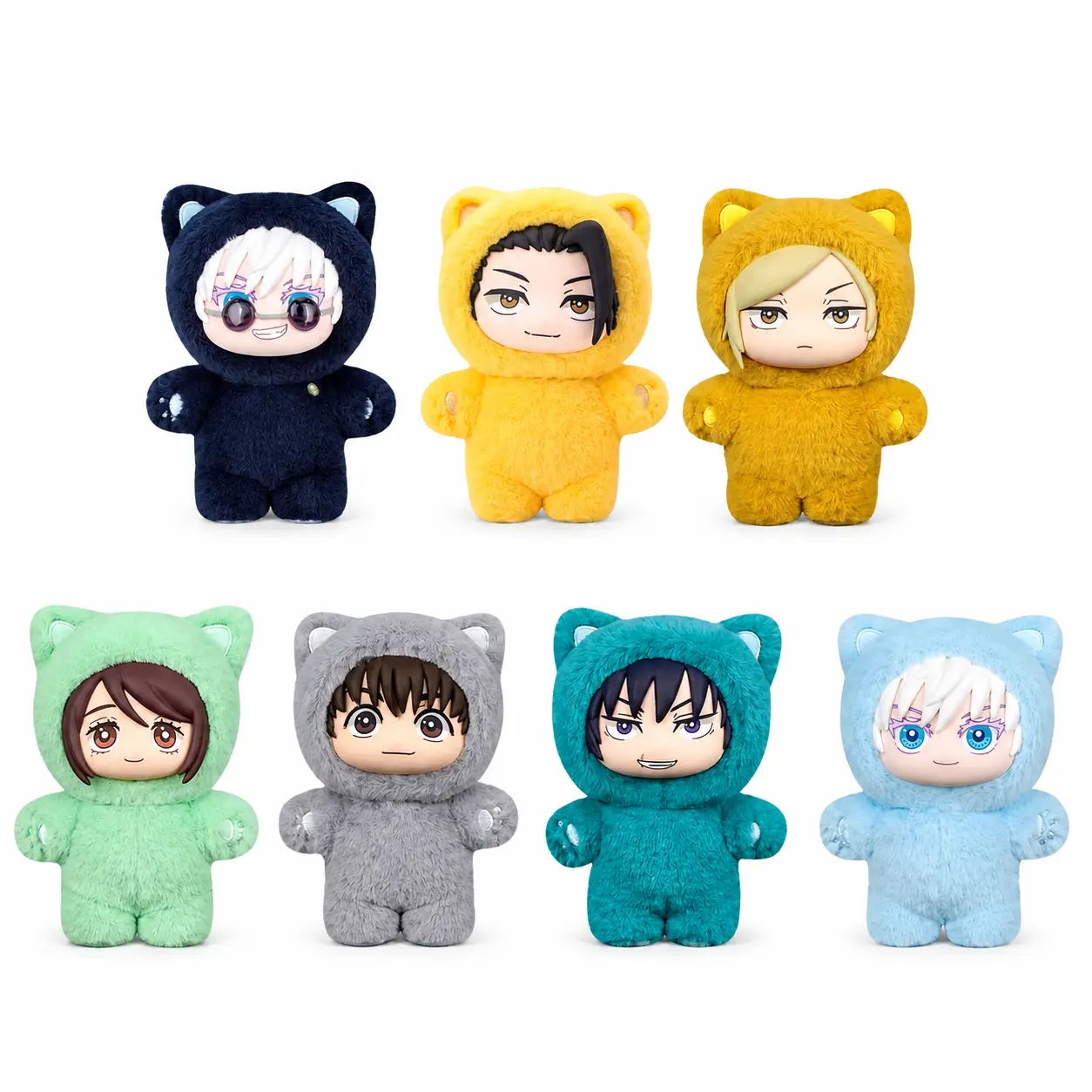Jujutsu Kaisen 2 Cat Paradise Party Blind Box Vinyl Plush Figures Satoru Gojo & Suguru Geto Collectible Toy Gift For Home Decor, Desk Display #summerwins, Back To School