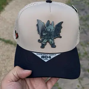 Murcielago Adjustable Strap Baseball Cap - Camouflage Pattern, Bat Graphic Designs, Casual Hat for Versatile Style