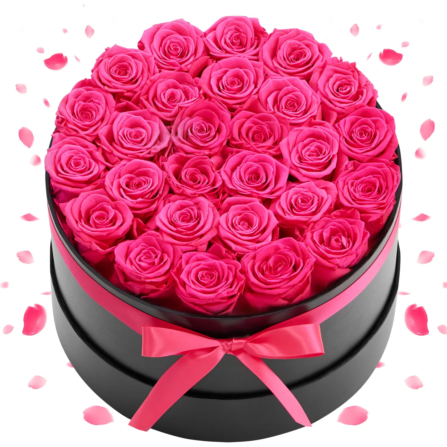 【Summerfinds】VEVOR Preserved Rose Bouquet - 27 Colorful Round Eternal Flowers in a Box, Light Ornaments for Women's Bedroom, Valentine's Day Gift with Prime Delivery, Birthday-Mother's Day Collectibles