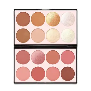Contour Palette Make up - Blush Highlighters Bronzer Powder All in one Makeup Palettes Contour Kit for Every Skin Tone  Smooth Powder Natural Glow Long-lasting Lightweight Perfect Gift for Special Occasions SET1 - Daily, Cosmetic
