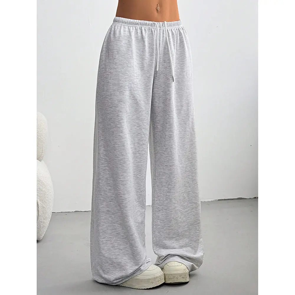 [Solid Color] Oversized Sports Pants Loose Lounge Pants Black & Gray Pants Streetwear Pants Women Outfits Casual Pants Daily Wear Pants
