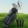Complete Golf Clubs Set Golf Men's Regular 9-Piece Complete Set - Right Hand -Green
