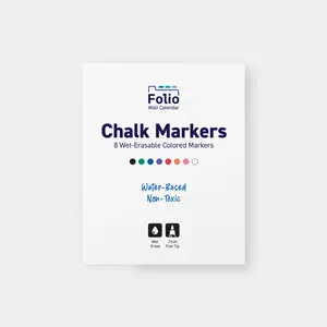 Chalk Markers - 8 Color Set - Wet-Erase