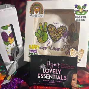 Customizable Mardi Gras T and Tumbler.