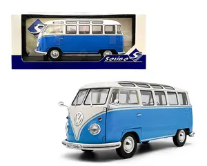 1:18 1962 Volkswagen T1 Samba – Blue/White Diecast Model Car by Solido