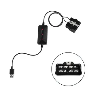 USB Powered Vehicle OBD II Connector Memory Saver Car ECU Emergency Power Supply Cable, Automotive Battery Replacement/Disconnect Tool, Save Settings During Battery Removal