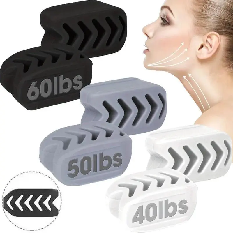 Silicone Jaw Trainer, Jawline Trainer, 6 Counts Multi Resistance Level, Fishbone Design, Facial Muscle Trainer, Face Muscle Exerciser, Facial Toning Device, Fitness Accessories, Valentine's Day Gift