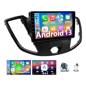 9 Inch Android 13 Car Stereo for Ford Transit 2015-2018 Wireless CarPlay Android Auto Touchscreen GPS Navigation Backup Camera