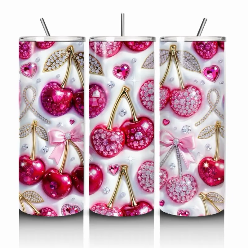 Sparkle Cherry 20oz Tumbler