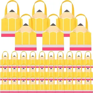 Graduation Goodie Bags Pencil Gift Bags Non Woven Crayon Handbags Crayon Bags Party Favors Bag for Student Teacher Christian,Birthday Thanksgiving Back to School Welcome First Day of School Graduation Gift,Classroom Gift Exchange